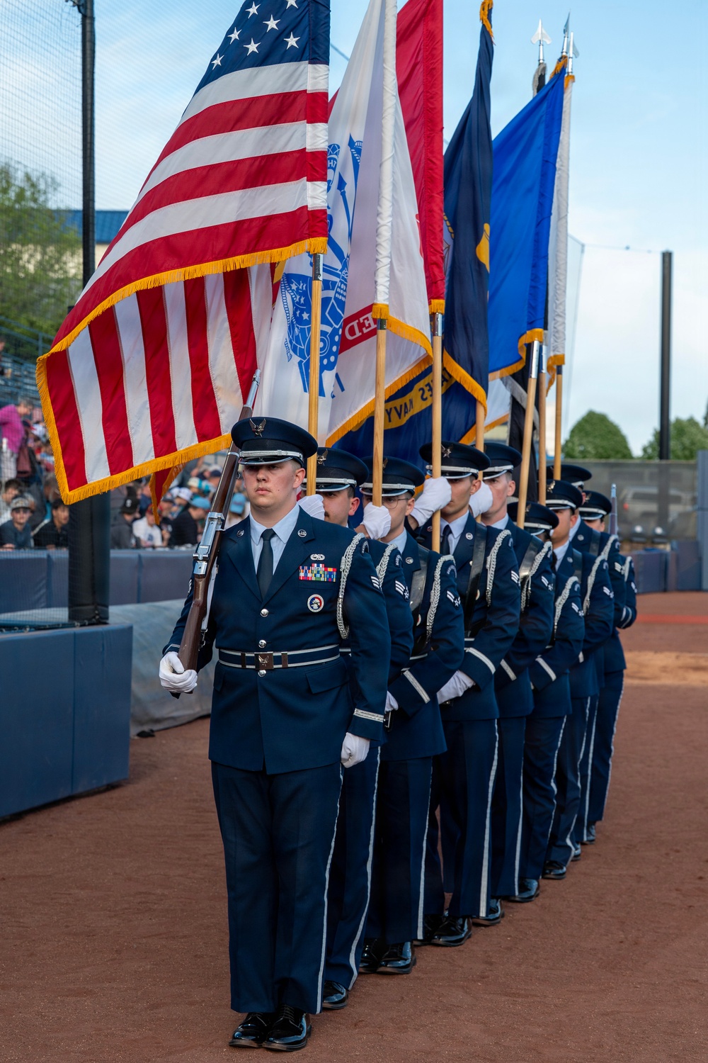 Military Appreciation Night at the Spokane Indians’ baseball game