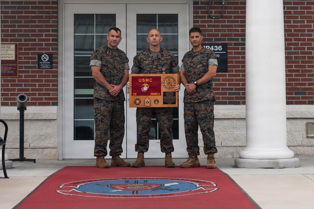26th MEU bids farewell to Taylor, welcomes Haber