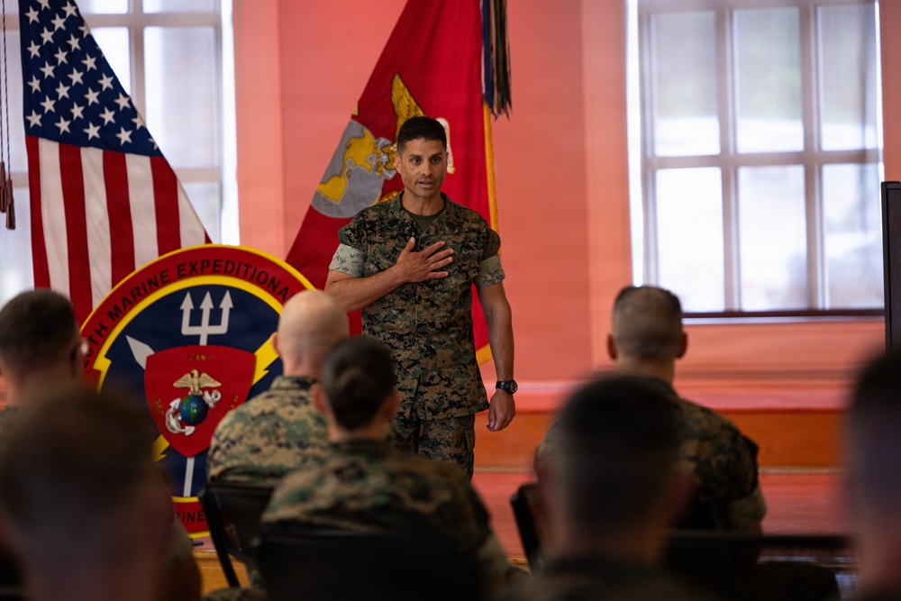 26th MEU bids farewell to Taylor, welcomes Haber