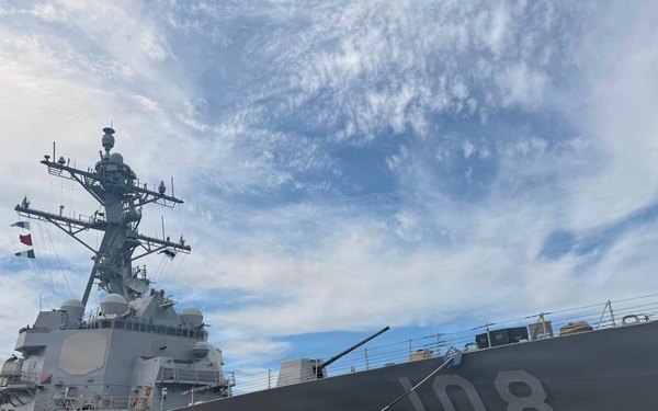USS Wayne E. Meyer Hosts Foreign Defense Attaché Tour