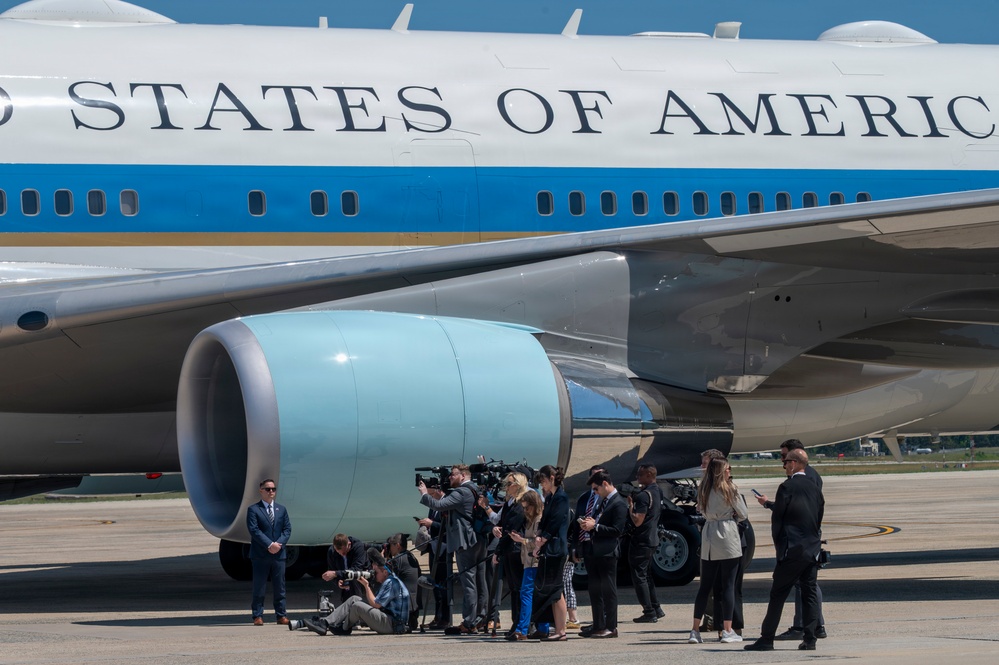 Trump departs Joint Base Andrews for diplomatic summit in China
