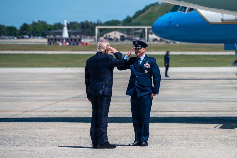 Trump departs Joint Base Andrews for diplomatic summit in China