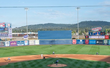 Military Appreciation Night at the Spokane Indians’ baseball game