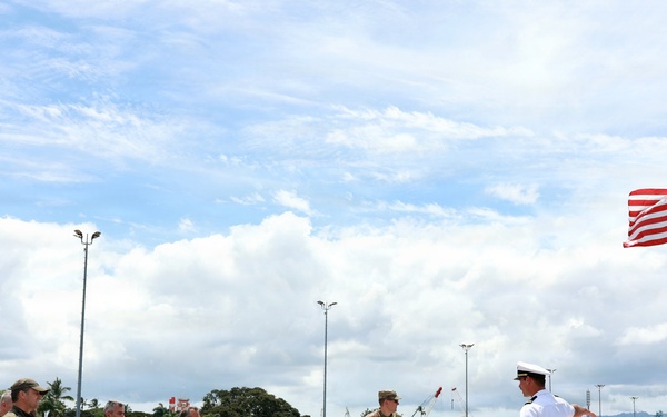 USS Wayne E. Meyer Hosts Foreign Defense Attaché Tour