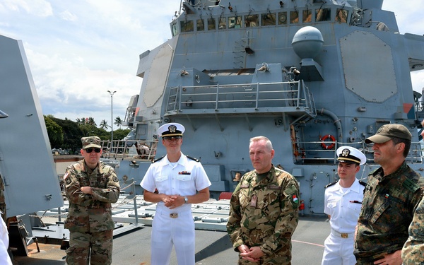 USS Wayne E. Meyer Hosts Foreign Defense Attaché Tour