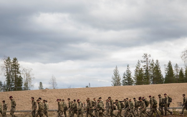 British Soldiers conduct hot load training in Finland during Saber Strike