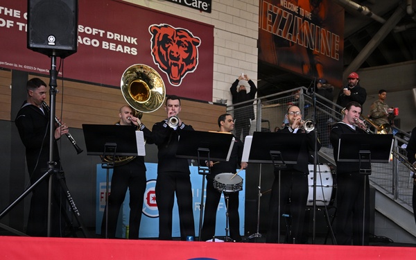 Navy Band Great Lakes' "Liberty Call" Brass Band Performs at Soldier Field