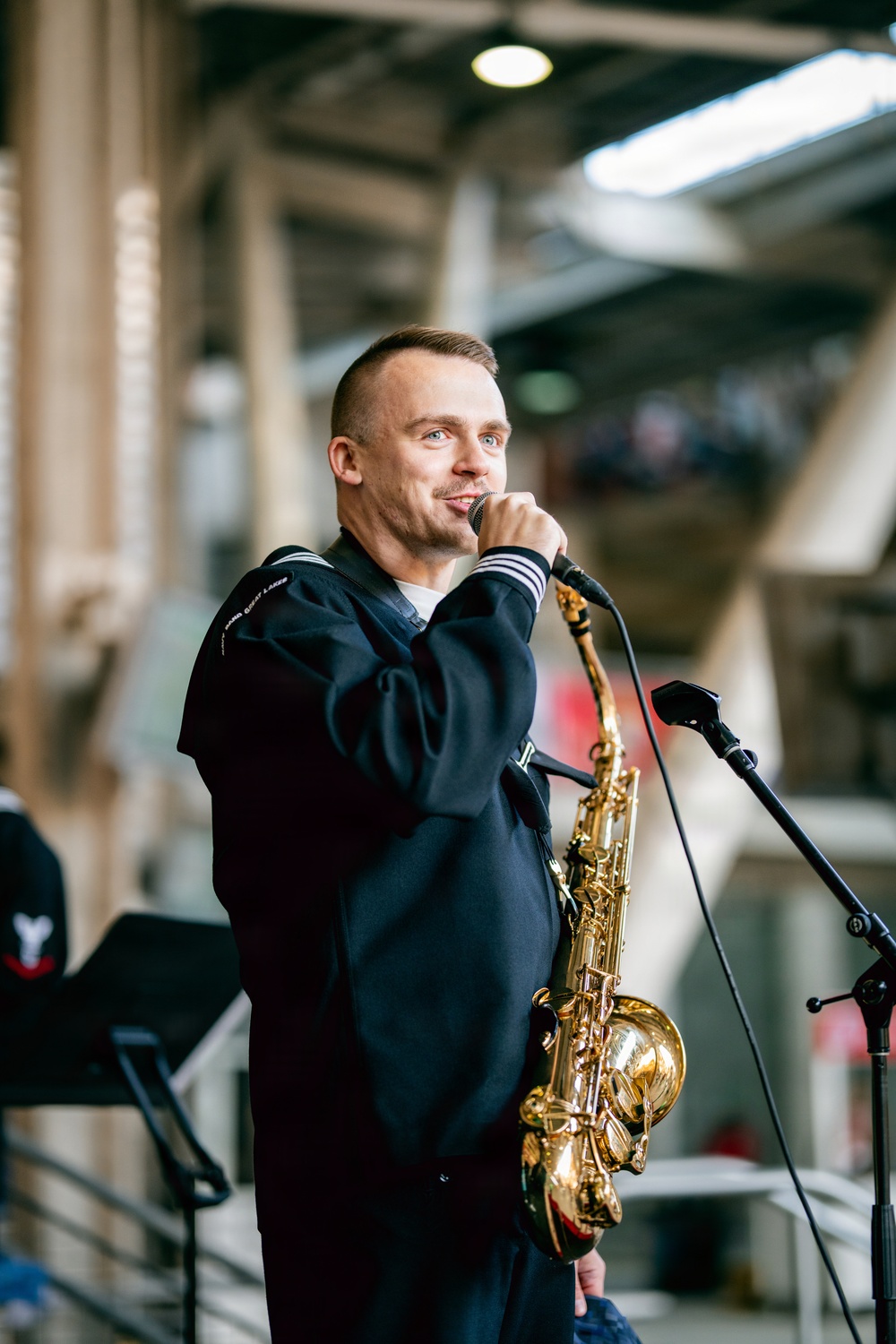 Navy Band Great Lakes' "Liberty Call" Brass Band Performs at Soldier Field