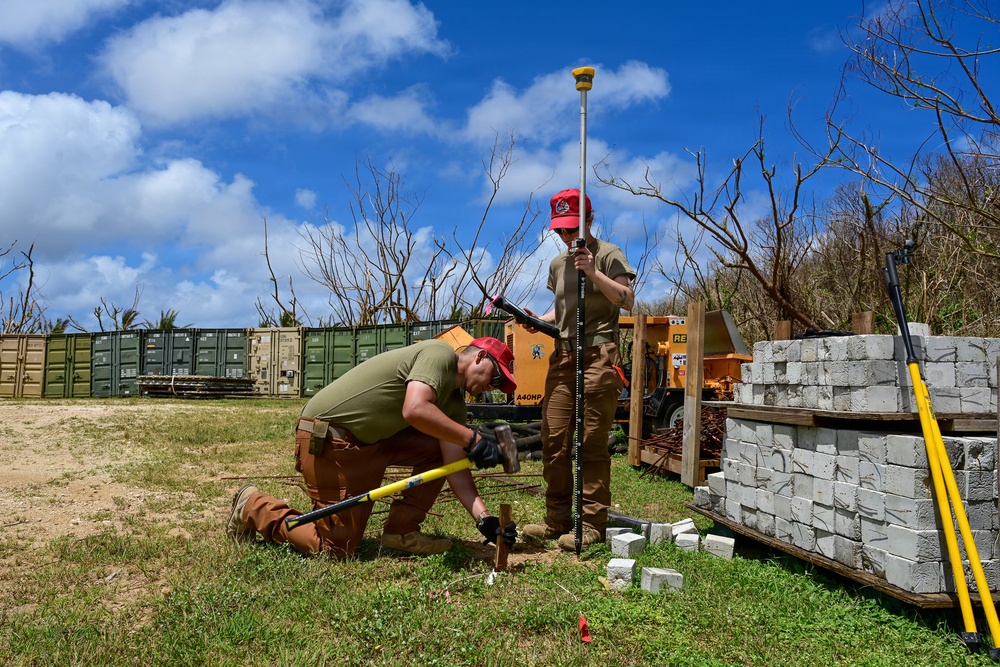 513th RED HORSE rehabilitate, survey land for Tinian’s Northfield
