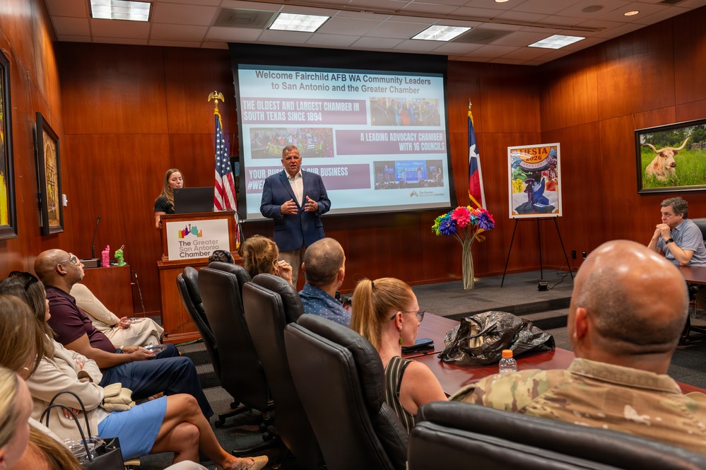 Fairchild AFB civic leaders visit JBSA-Lackland