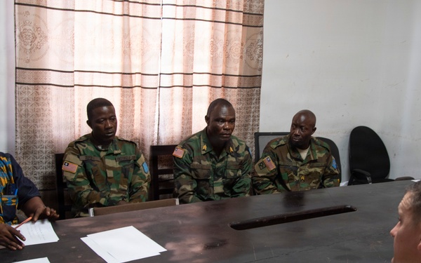 Michigan National Guard conducts partnership engagement with Armed Forces of Liberia chaplains, mortuary affairs specialists