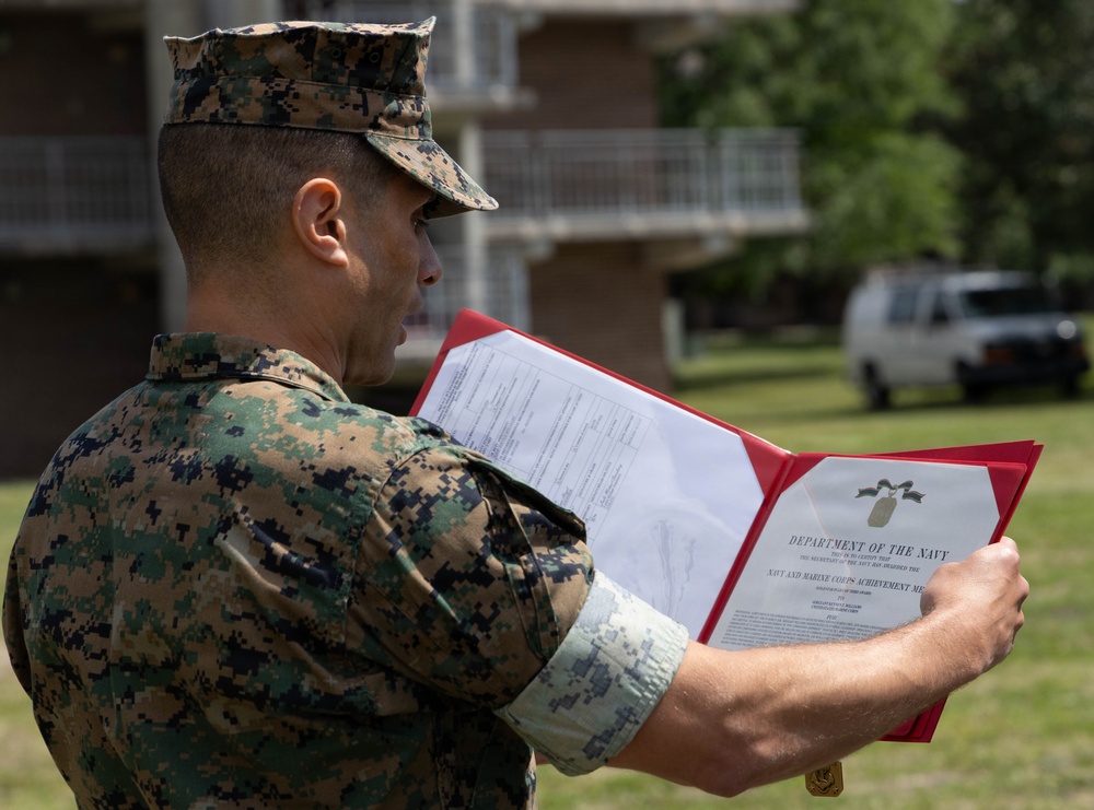 26th MEU recognize Marines in awards ceremony