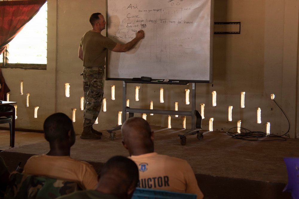 Michigan National Guard conducts partnership engagement with Armed Forces of Liberia chaplains, mortuary affairs specialists