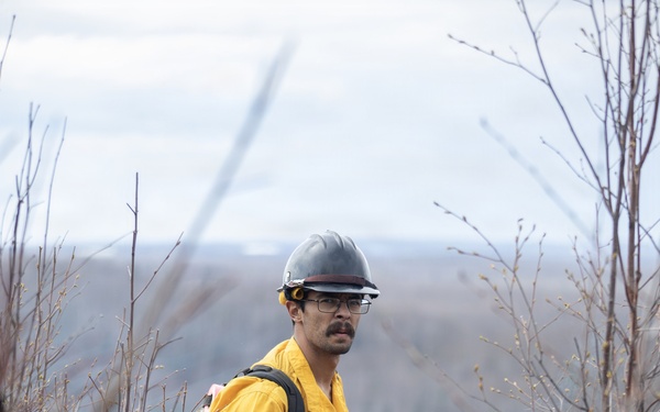 Alaska Air National Guard, Air Force, and State of Alaska Division of Forestry and Fire Protection firefighters team up during controlled burns