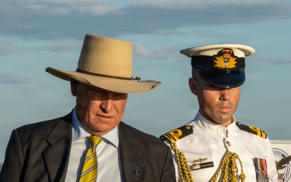 U.S. Marines participate in Coral Sea Ceremony