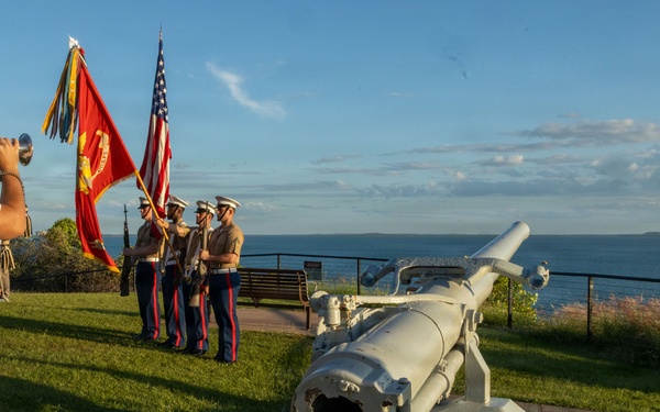 U.S. Marines participate in Coral Sea Ceremony