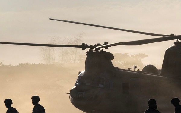 Salaknib 2026: Task Force Saber conducts multiship UH-60 Black Hawk flight over Luzon Strait