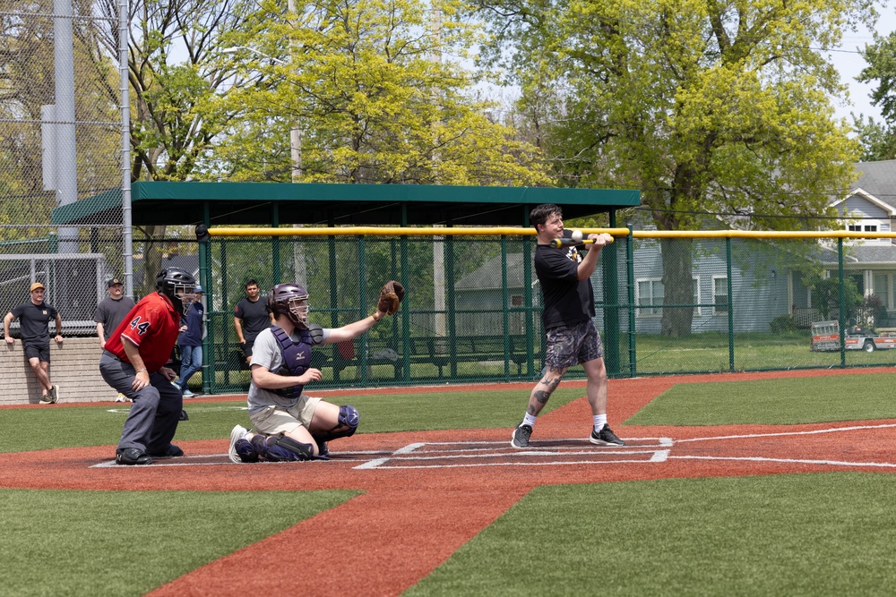 USS Cleveland (LCS 31) Sailors Play a Game of Baseball