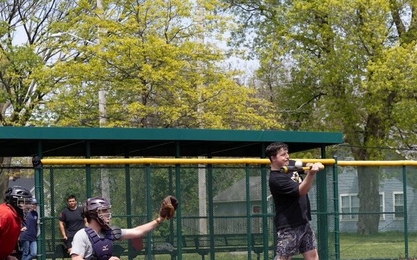 USS Cleveland (LCS 31) Sailors Play a Game of Baseball