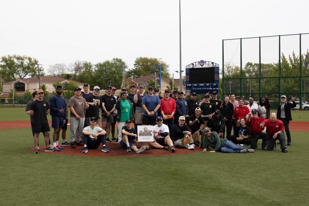 USS Cleveland (LCS 31) Sailors Play a Game of Baseball
