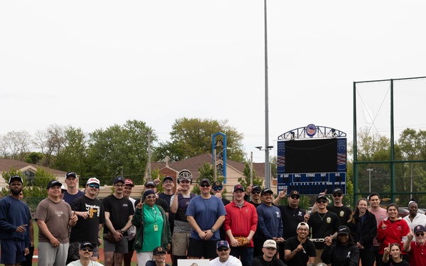 USS Cleveland (LCS 31) Sailors Play a Game of Baseball