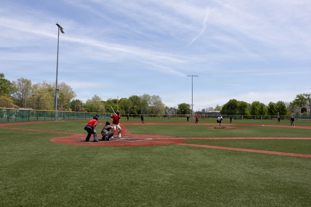 USS Cleveland (LCS 31) Sailors Play a Game of Baseball