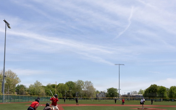 USS Cleveland (LCS 31) Sailors Play a Game of Baseball