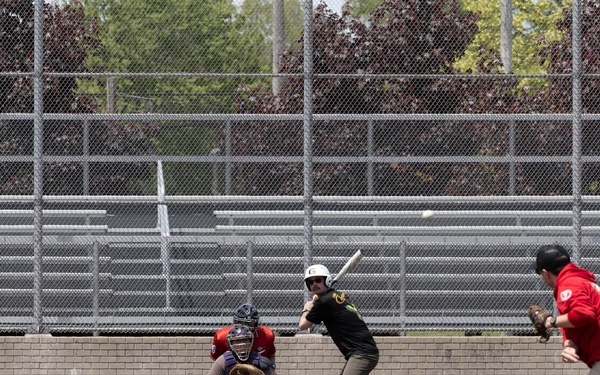 USS Cleveland (LCS 31) Sailors Play a Game of Baseball