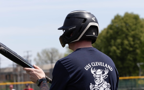 USS Cleveland (LCS 31) Sailors Play a Game of Baseball