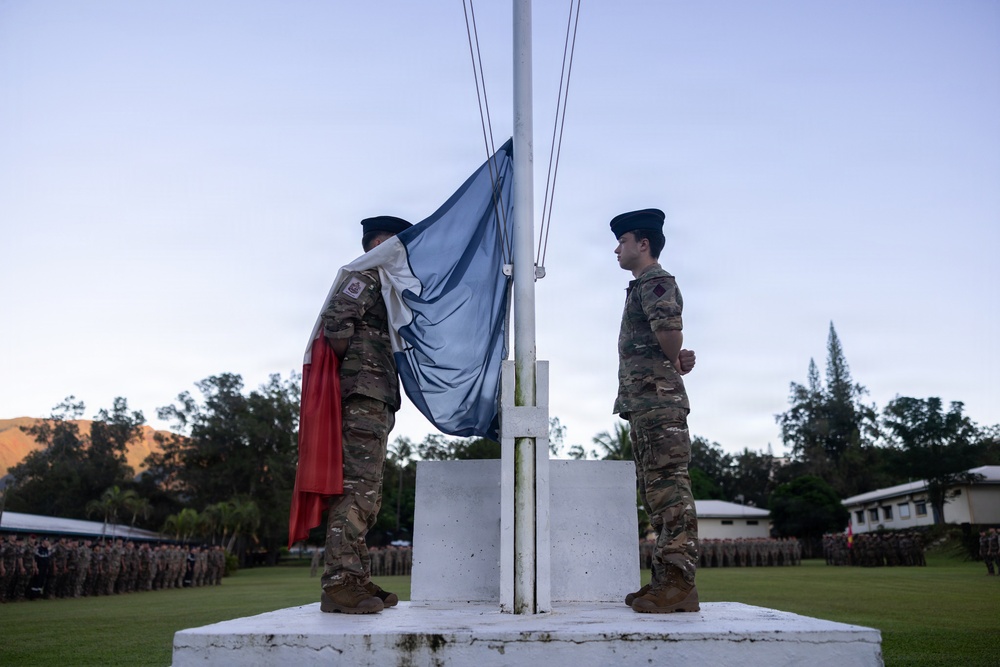 Exercise Tagata Toa 26: U.S. Marines with MRF-D participate in opening ceremony