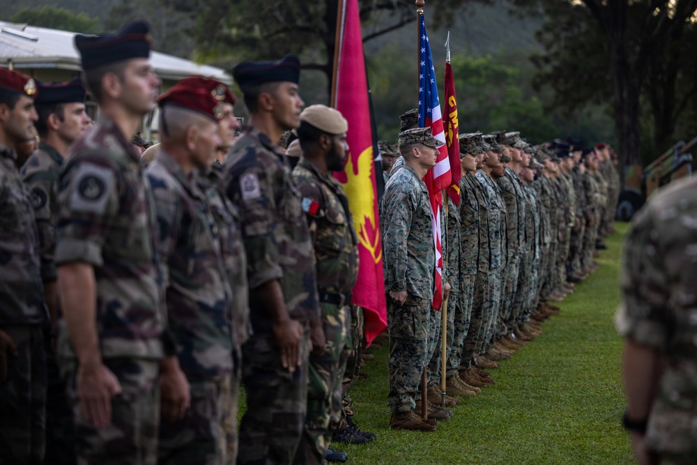 Exercise Tagata Toa 26: U.S. Marines with MRF-D participate in opening ceremony