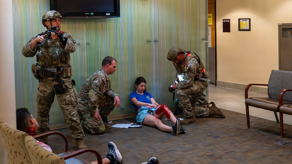 Osan Airmen Respond to Simulated Active Shooter Exercise