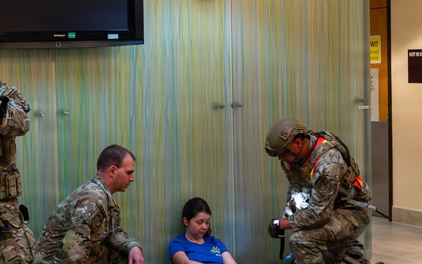 Osan Airmen Respond to Simulated Active Shooter Exercise