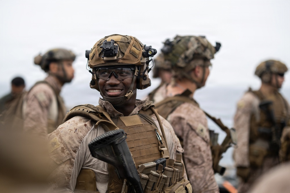 11th MEU Marines, Sailors Conduct Combat Marksmanship Training Aboard USS Comstock