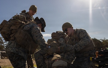 U.S. Marines execute machine gun range in Sweden
