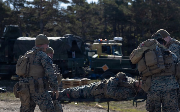U.S. Marines execute machine gun range in Sweden