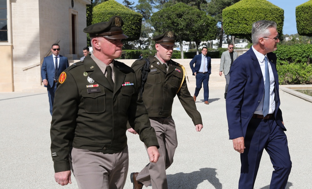 Brig. Gen. Richard Cipro visits North African American Cemetery