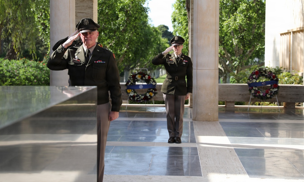 Brig. Gen. Richard Cipro visits North African American Cemetery