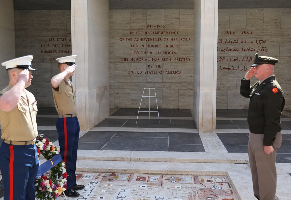 Brig. Gen. Richard Cipro visits North African American Cemetery