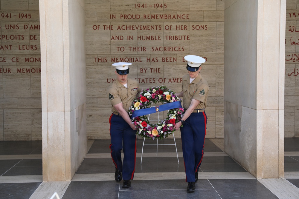 Brig. Gen. Richard Cipro visits North African American Cemetery