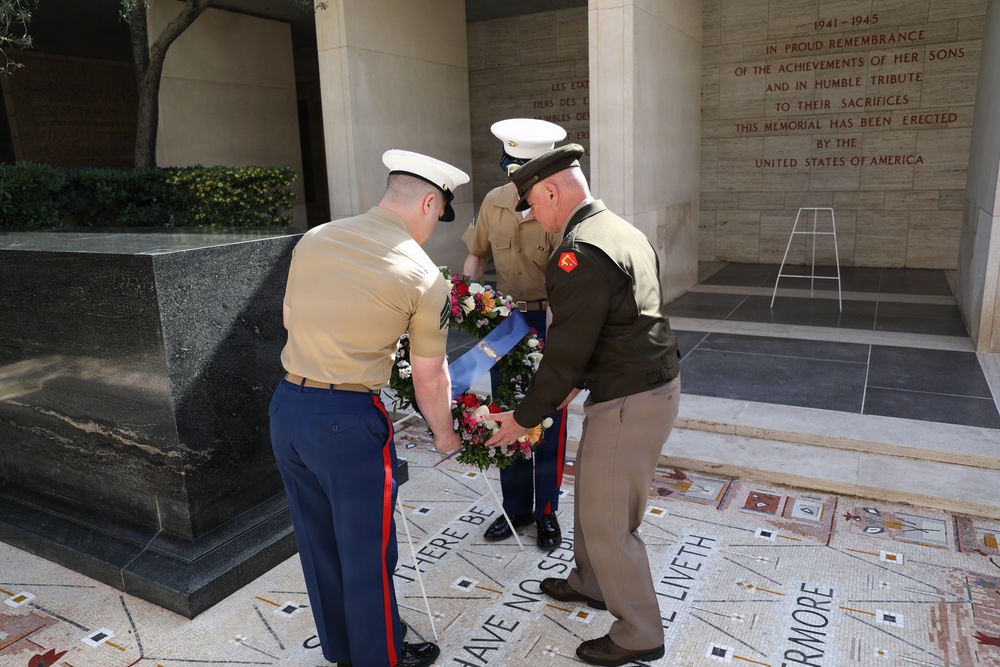 Brig. Gen. Richard Cipro visits North African American Cemetery
