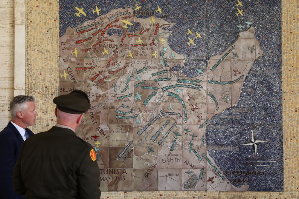 Brig. Gen. Richard Cipro visits North African American Cemetery