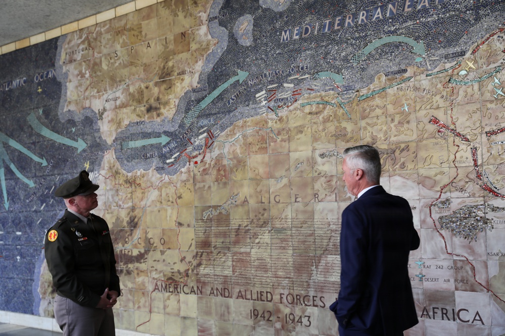 Brig. Gen. Richard Cipro visits North African American Cemetery
