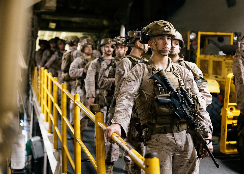11th MEU Marines, Sailors Conduct Quick Reaction Force Drill