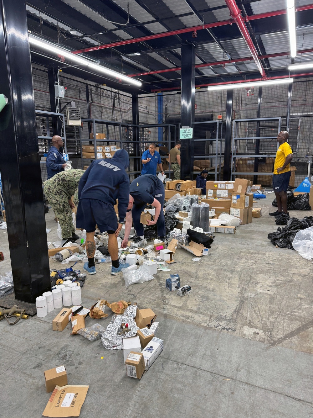 USS Beloit (LCS-29) engineering storeroom overhaul