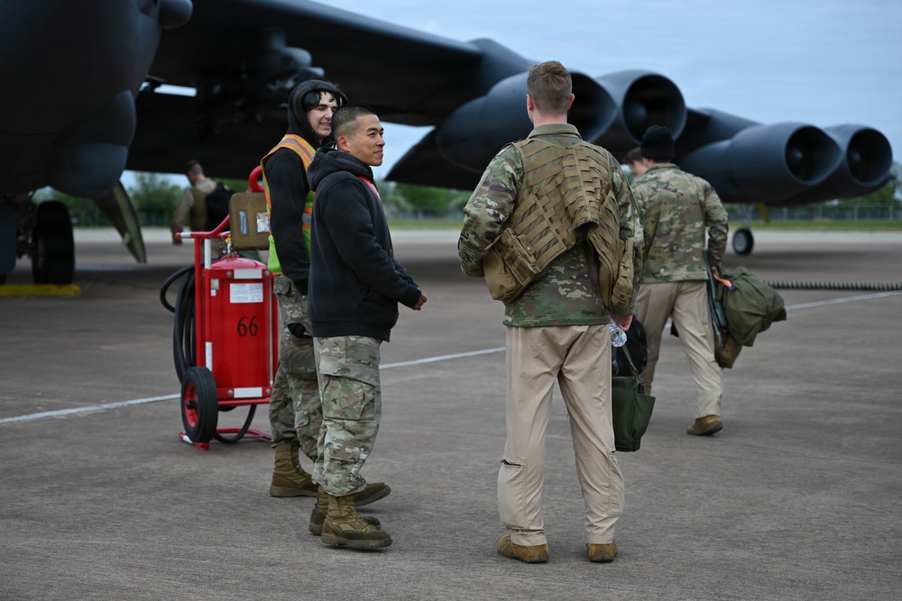 B-52 Stratofortress takes off for conditioning flight