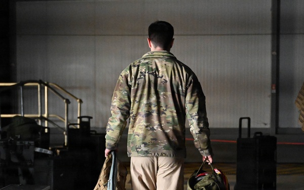B-52 Stratofortress takes off for conditioning flight