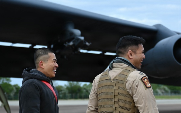 B-52 Stratofortress takes off for conditioning flight