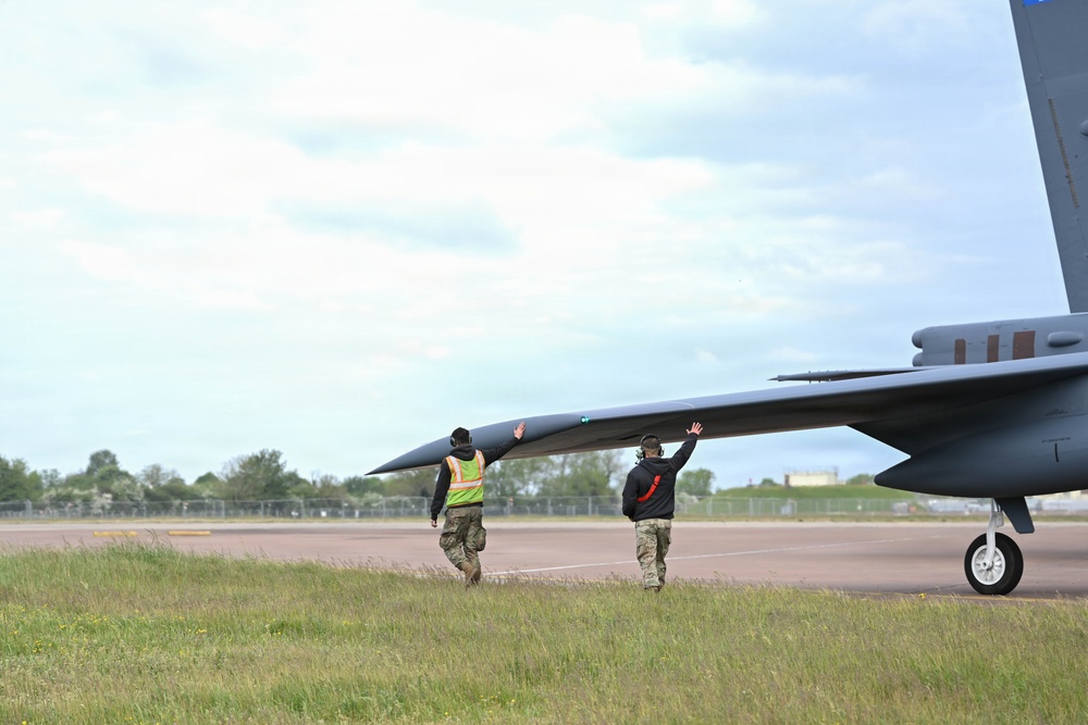 B-52 Stratofortress takes off for conditioning flight