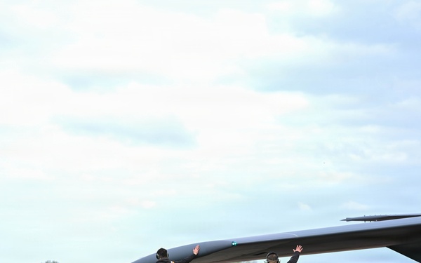 B-52 Stratofortress takes off for conditioning flight